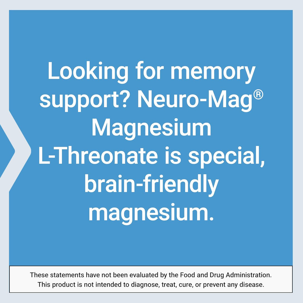 Life Extension Neuro-Mag Magnesium L-Threonate, Memory Health, Quick Thinking, Cognitive Health Support, Vegetarian, Non-GMO, 90 Vegetarian Capsules (144 mg from 2000 mg Magtein magnesium L-threonate